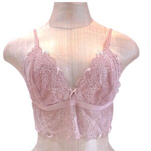 Madewell Lace Bralette in Light Lavender Color‎